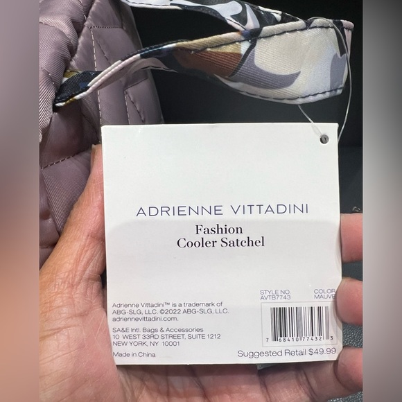 NWT Adrienne Vittadini Cooler Satchel - Picture 8 of 8